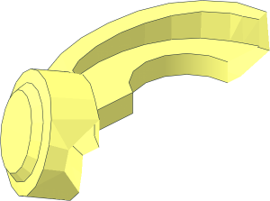 ~Minifig Headset Around Neck - Half