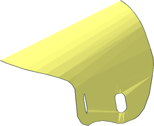 ~Sheet Plastic  8.5 x  7 Motorcycle Windscreen Back (Formed)