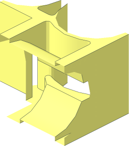 ~Technic Beam with Alternate Holes T-Joint -Half