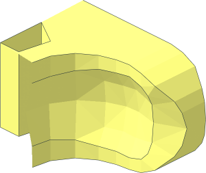 ~Brick  2 x  2 with Axlehole and Ball Socket with Straight Closed Sides Half