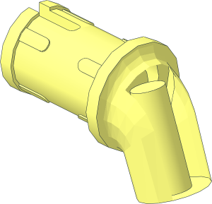 ~Figure Arm with Friction Pin for Minifig Hand, without Patternable Surface