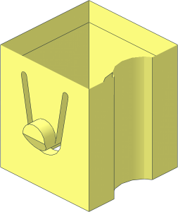 ~Scala Support Connector with Hole - Common Geometry