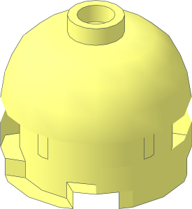~Minifig Head Minion  2 x  2 x  1.333 - without Goggles and Patternable Surface