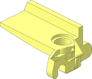 ~Technic Chain Tread 7 Wide with Cleat - Half
