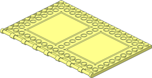 ~Plate 10 x 16 with Handles on One Side and Studs on All Edges - without Patternable Surface