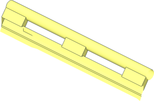 ~Ladder  2.5 x 16 with Three  2 x  2 Studs - Quarter