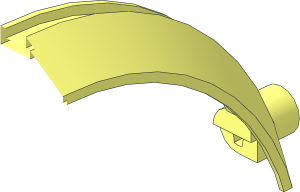 ~Technic Panel 13 x  2 x  5 Mudguard Arched Extension