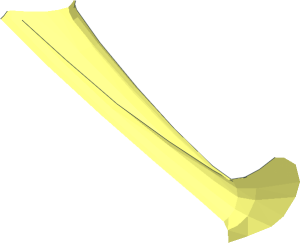 ~Wheel 24 x 107 Motorcycle with  7 Spokes - Spoke Half