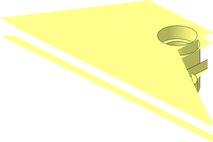 ~Plate  6 x  6 with Five Pin Holes - Quarter