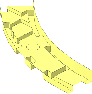 ~Windscreen 14 x 14 x  4 Semicircle - Bottom Quarter