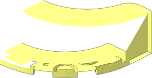 ~Windscreen  4 x  6 x  1.333 Curved Open - Half