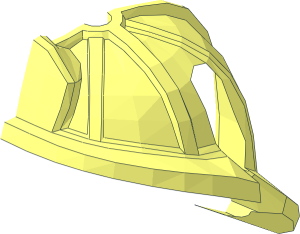 ~Minifig Fire Fighter Helmet Half