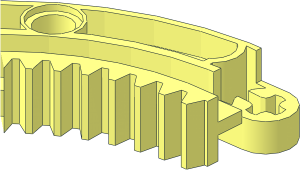 ~Technic Gear Ring Quarter  6 x  6 with 15 Teeth Half
