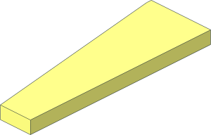 ~Wing  2 x  6 Right without Studs