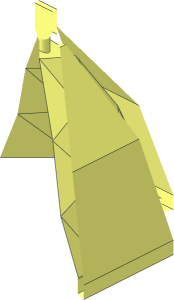 ~Figure Friends Skirt Long Full Octagonal Face and Inside Half