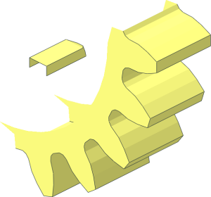 ~Technic Gear 20 Tooth with Clutch on Both Sides,  5 Teeth