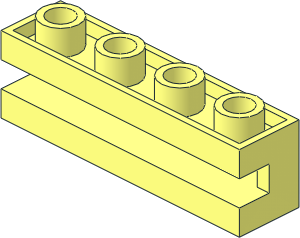 Brick  1 x  4 with Groove