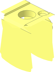 ~Minifig Body Armour Vest with Back Stud - Centre