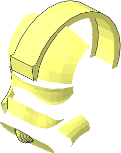 ~Minifig Helmet Stormtrooper Type 2 - Patternable Areas