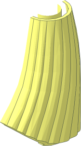 ~Broom Bristles with Stud Half