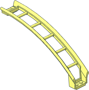 Train Track Roller Coaster Ramp  4 x 16 x  6 S-Shape Upper