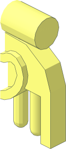 ~Minifig Comb Small with Heart - Half