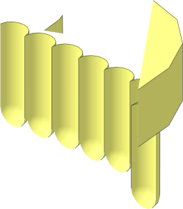 ~Minifig Brush Oval - Quarter