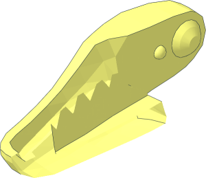 ~Animal Dinosaur Raptor Lower Jaw - Half Jaw