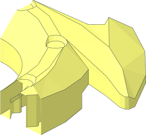 ~Ring  4 x  4 with  2 x  2 Hole and  4 Arrow Ends Quarter