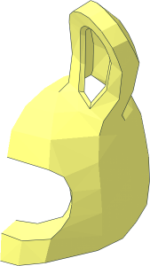 ~Minifig Headdress Rabbit - Half without Inner Ear