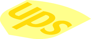 Logo UPS Inner Shield with Yellow Text