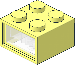 Electric Lightbrick  2 x  2 Type 2 12V with Clear Diffusor