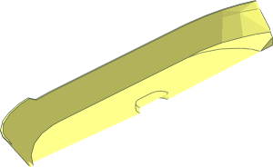 ~Boat Hull Floating 72 x 18 Bottom - Half