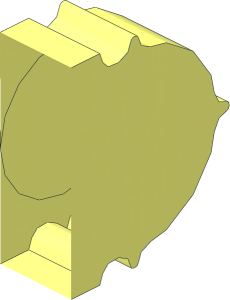 Click Lock Hinge Half Dual Finger 3-Position Type 1