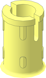Technic Friction Pin 1.0 with Rounded Base