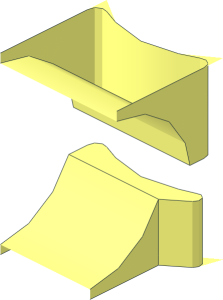 Technic Peg Hole Negative for Alternate Beam Type 4 without Extensions