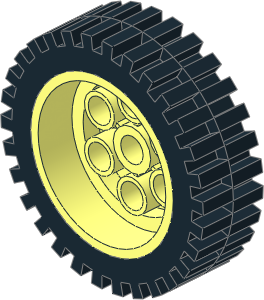 Wheel Rim 12.7 x 30 Stepped with Tyre 12.7/ 51 x 30 Wheel Rim 12.7 x 30 Stepped with Tyre 12.7/ 51 x 30