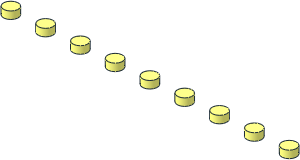 Stud Tube Solid Group  1 x  9