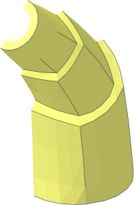 ~Horn Stacked with Axle Holes Half