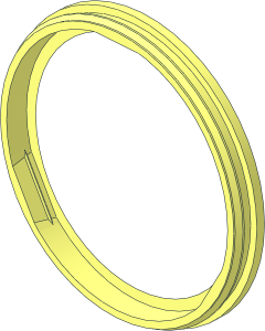 ~Duplo Ball Tube Connector - Flange