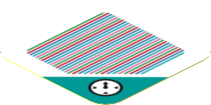 Sticker 1.8 x 1.8 with Bar Code and Time Block