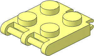 Plate 2 x 2 with Hinges Plate 2 x 2 with Hinges