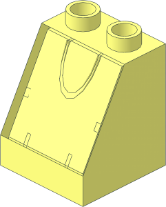 ~Duplo Slope  2 x  2 x  2 without Patternable Surfaces