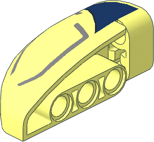 Technic Panel 5 x 3 x 2 Corner Right with Ford GT Headlight Pattern Technic Panel 5 x 3 x 2 Corner Right with Ford GT Headlight Pattern