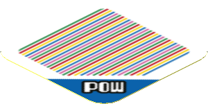Sticker 1.8 x 1.8 with Bar Code and POW Block