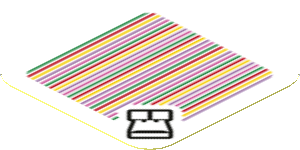 Sticker 1.8 x 1.8 with Bar Code and Stone-Eye