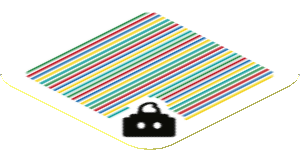 Sticker 1.8 x 1.8 with Bar Code and Bob-omb