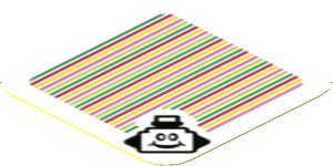 Sticker 1.8 x 1.8 with Bar Code and Pokey