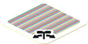 Sticker 1.8 x 1.8 with Bar Code and Hammer Turntable