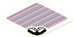 Sticker 1.8 x 1.8 with Bar Code and Piranha Plant